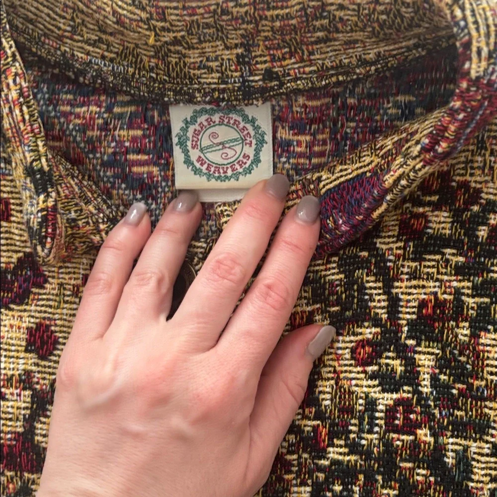 Vintage Sugar Street Weavers Jacket! Gorgeous and rare! Size XL! Made in USA! - Picture 3 of 4